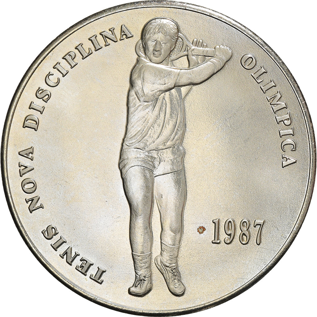 Coin, Andorra, Diner, 1988, AU(55-58), Copper-nickel, KM:49