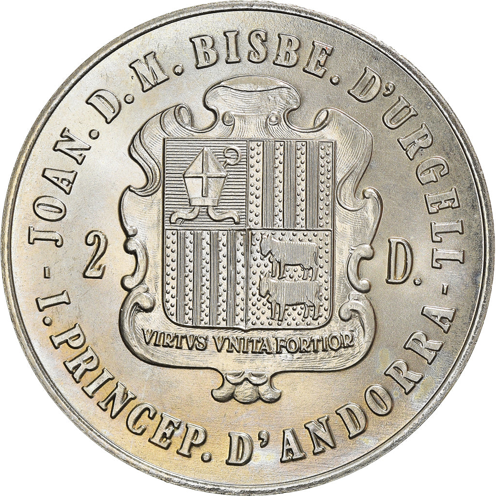 Coin, Andorra, Diner, 1988, AU(55-58), Copper-nickel, KM:49