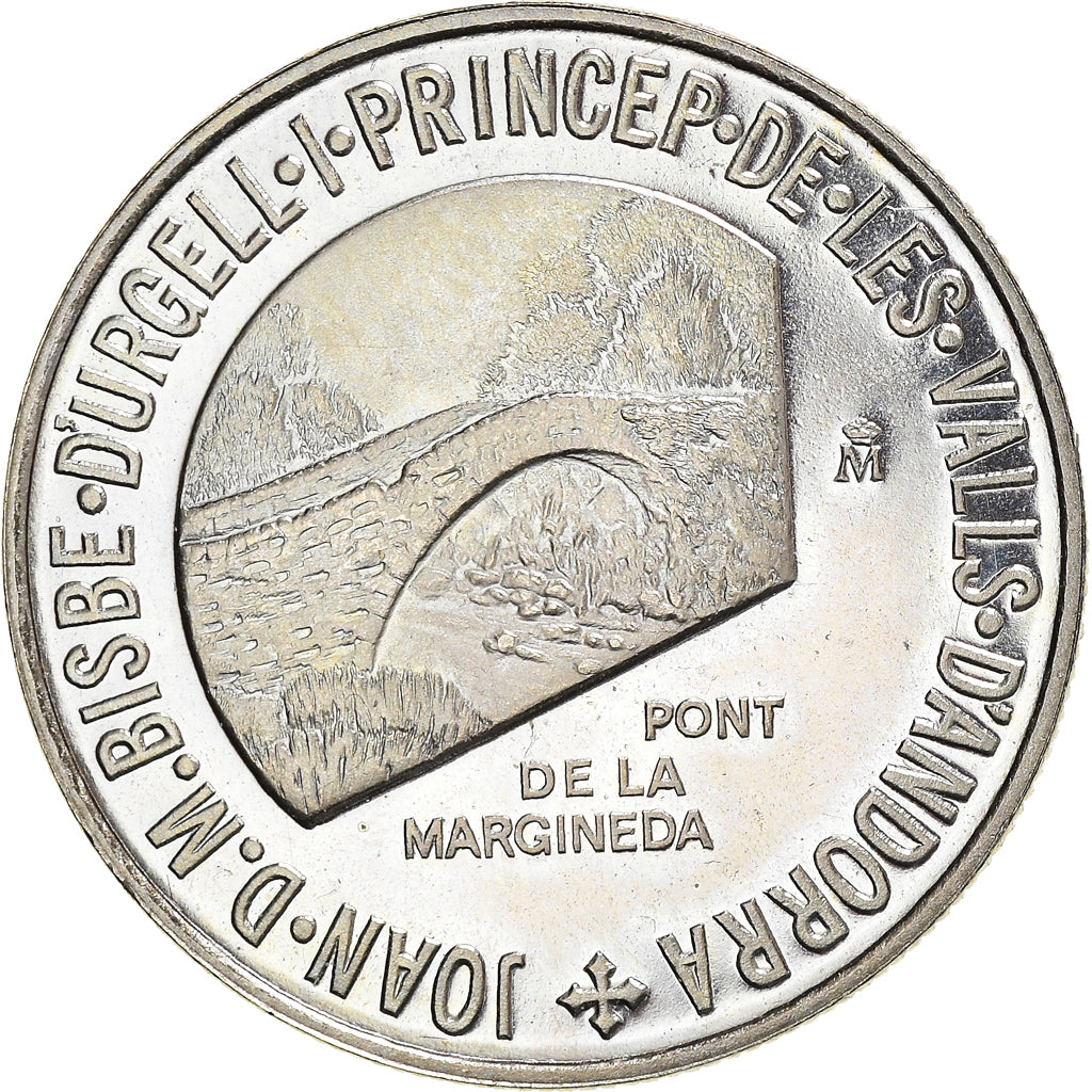 Münze, Andorra, 2 Diners, 1987, UNZ, Kupfer-Nickel, KM:40