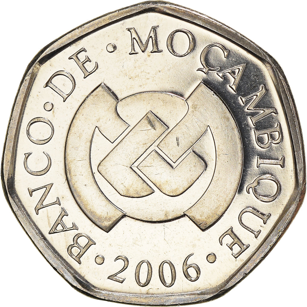 Moneda, Mozambique, Metical, 2006, EBC+, Níquel chapado en acero, KM:137