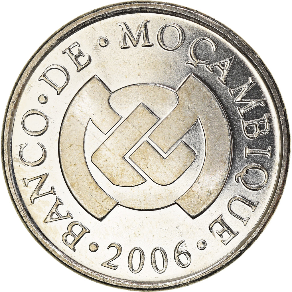 Coin, Mozambique, 2 Meticais, 2006, MS(63), Nickel plated steel, KM:138
