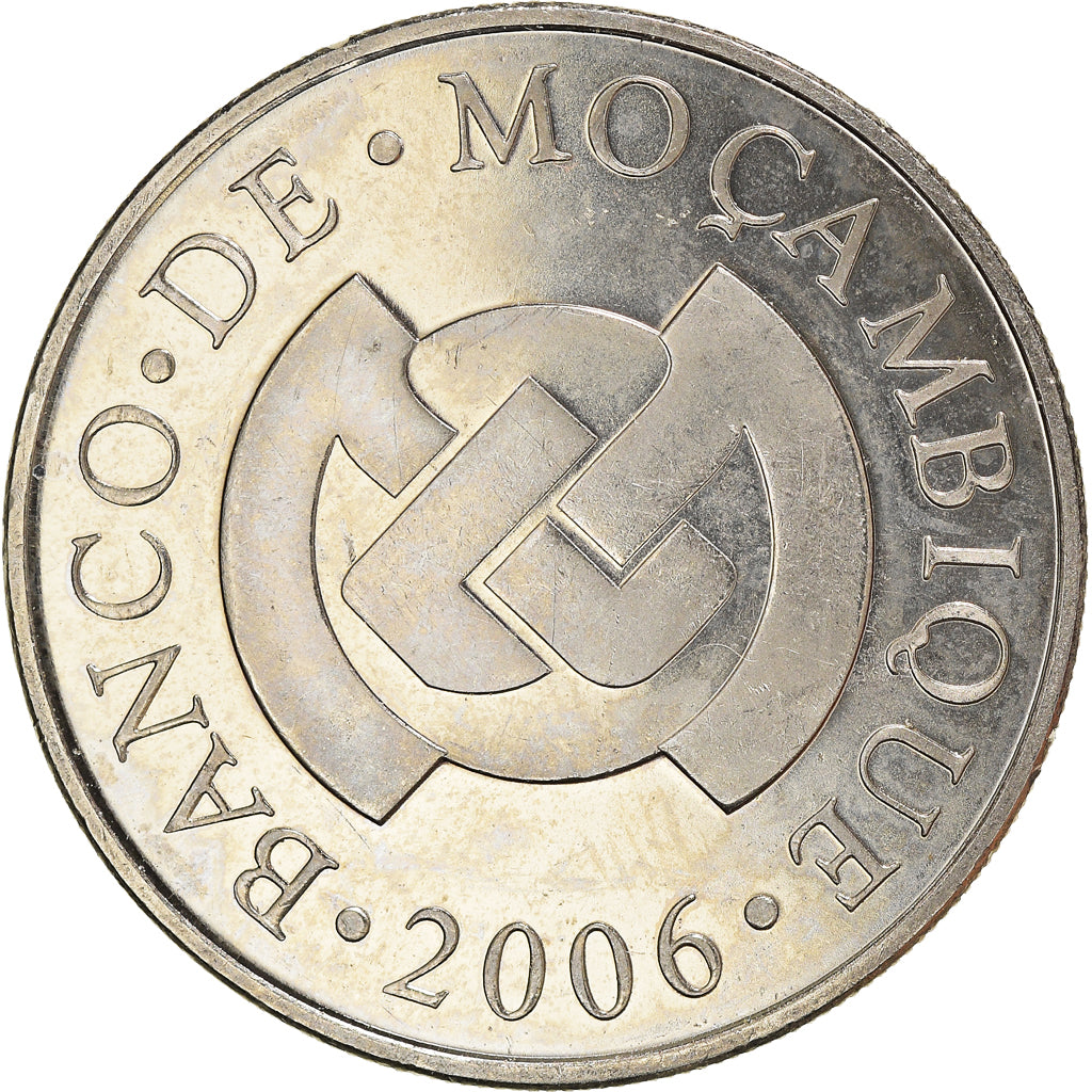 Coin, Mozambique, 5 Meticais, 2006, MS(60-62), Nickel plated steel, KM:139