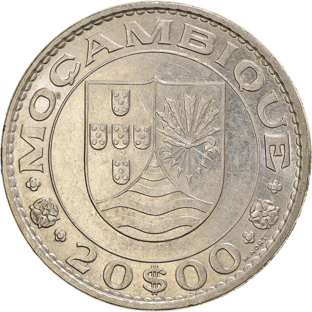 Münze, Mosambik, 20 Escudos, 1971, VZ, Nickel, KM:87