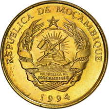 Coin, Mozambique, Metical, 1994, Royal Mint, AU(55-58), Brass Clad Steel, KM:115