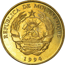 Moneta, Mozambico, 10 Meticais, 1994, Royal Mint, SPL, Acciaio ricoperto in