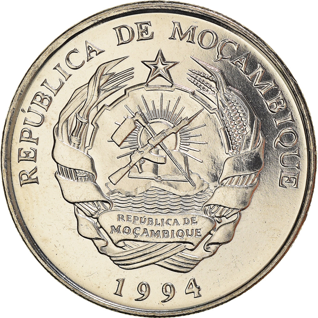 Münze, Mosambik, 100 Meticais, 1994, Royal Mint, SS+, Nickel Clad Steel, KM:120