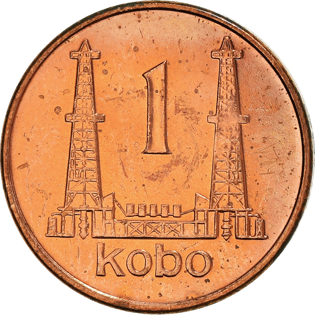 Moneta, Nigeria, Elizabeth II, Kobo, 1991, AU(55-58), Miedź platerowana stalą