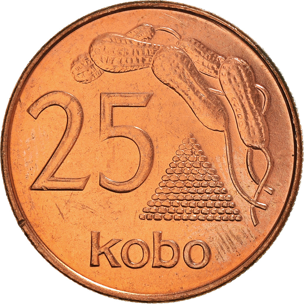 Monnaie, Nigéria, Elizabeth II, 25 Kobo, 1991, SUP+, Cuivre plaqué acier