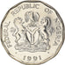 Münze, Nigeria, Elizabeth II, 50 Kobo, 1991, Franklin Mint, VZ+, Nickel plated