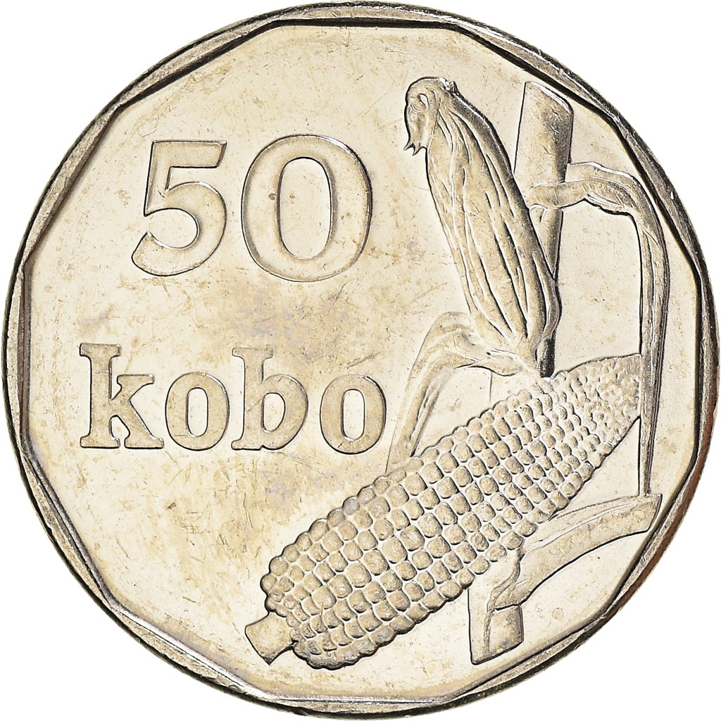 Monnaie, Nigéria, 50 Kobo, 2006, SUP+, Nickel Clad Steel, KM:13.3
