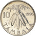 Moneda, Malawi, 10 Tambala, 1995, MBC, Níquel chapado en acero, KM:27