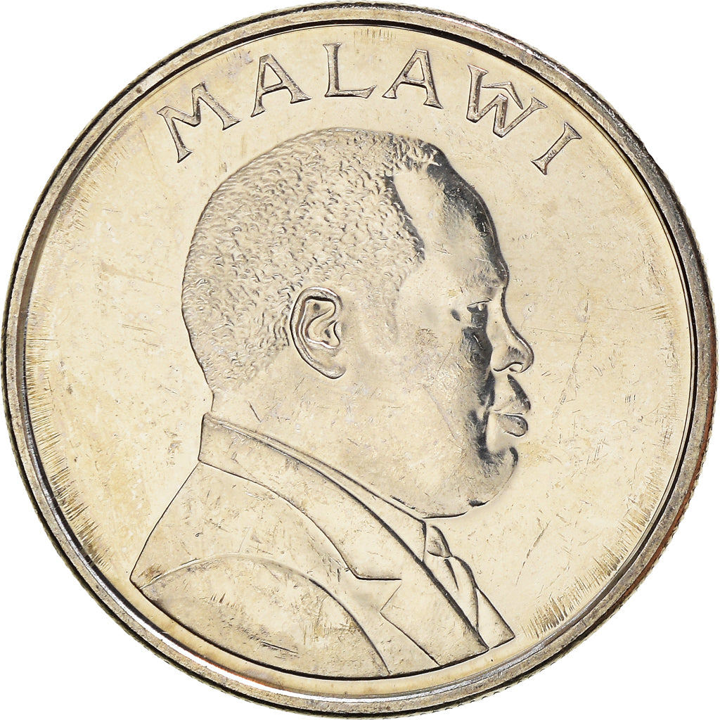 Coin, Malawi, 10 Tambala, 1995, EF(40-45), Nickel plated steel, KM:27