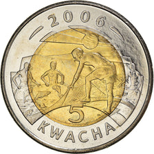 Coin, Malawi, 5 Kwacha, 2006, AU(55-58), Bi-Metallic, KM:57