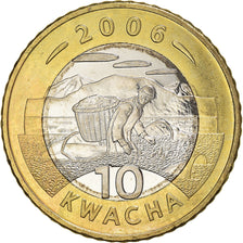 Coin, Malawi, 10 Kwacha, 2006, MS(63), Bi-Metallic, KM:58