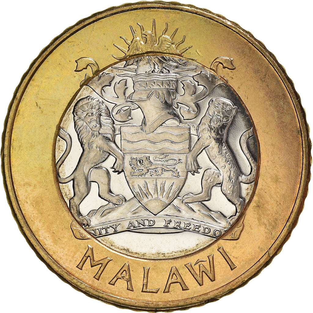 Coin, Malawi, 10 Kwacha, 2006, MS(63), Bi-Metallic, KM:58