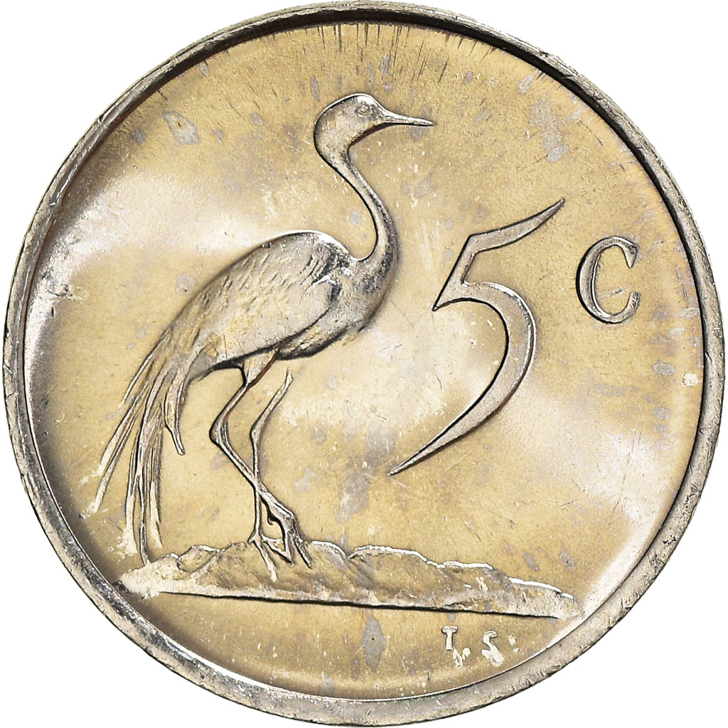 Coin, South Africa, 5 Cents, 1982, MS(63), Nickel, KM:111