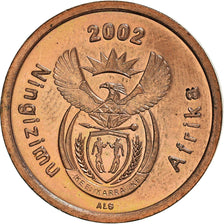 Münze, Südafrika, 5 Cents, 2002, Pretoria, SS+, Copper Plated Steel, KM:268