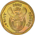 Coin, South Africa, 10 Cents, 2002, Pretoria, MS(63), Bronze Plated Steel