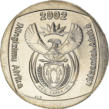 Coin, South Africa, 2 Rand, 2002, Pretoria, MS(63), Nickel Plated Copper, KM:273