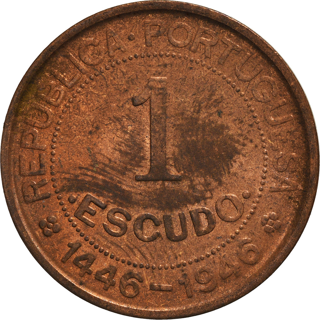 Münze, Guinea-Bissau, Escudo, 1946, SS, Bronze, KM:7