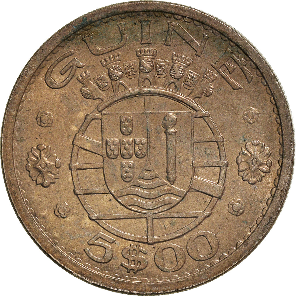 Monnaie, Guinea-Bissau, 5 Escudos, 1973, TTB+, Cupro-nickel, KM:15