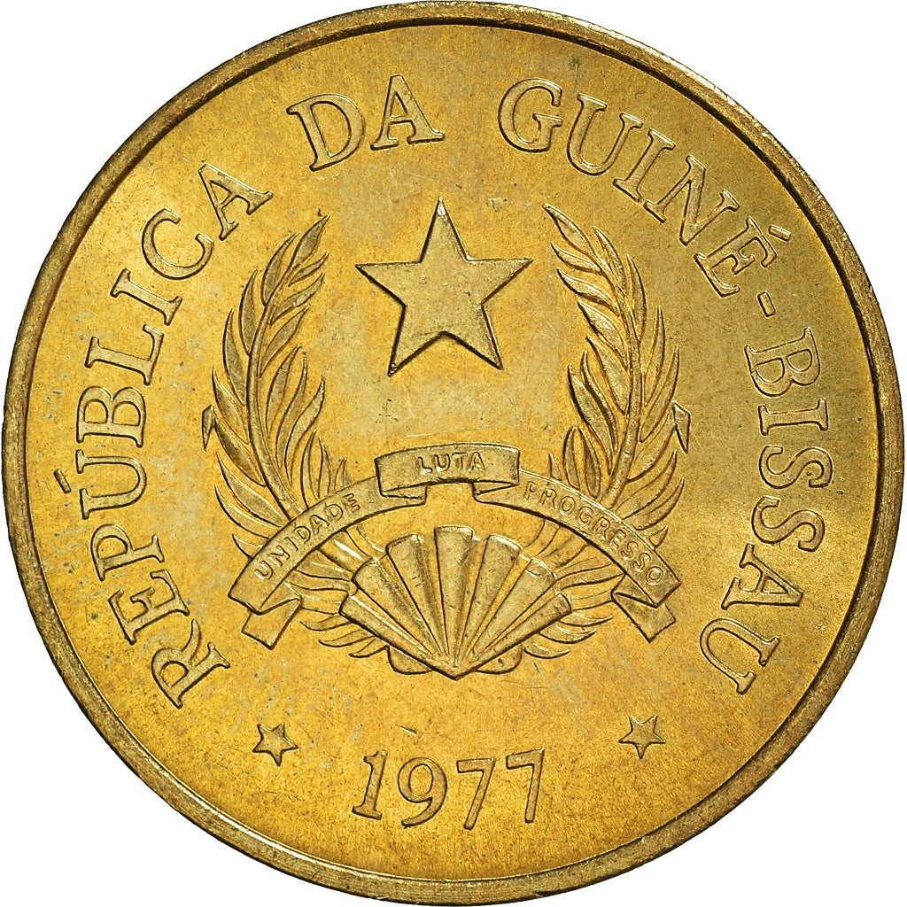 Moneta, Guinea-Bissau, Peso, 1977, SPL, Alluminio-bronzo, KM:18