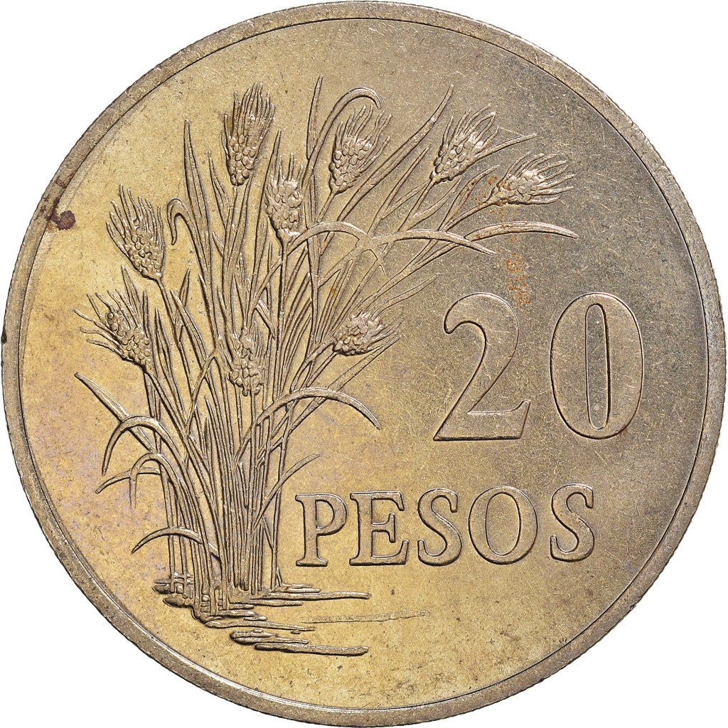 Moneda, Guinea-Bissau, 20 Pesos, 1977, MBC, Cobre - níquel, KM:21