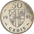 Moneda, Ghana, 50 Cedis, 1997, EBC, Níquel chapado en acero, KM:31a
