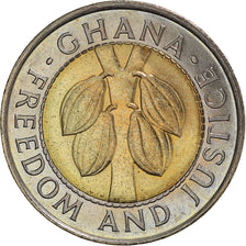Moneda, Ghana, 100 Cedis, 1997, SC, Bimetálico, KM:32