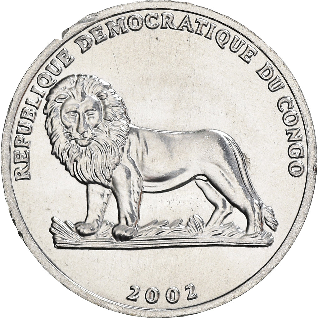 Coin, CONGO, DEMOCRATIC REPUBLIC, 25 Centimes, 2002, MS(65-70), Aluminum, KM:76