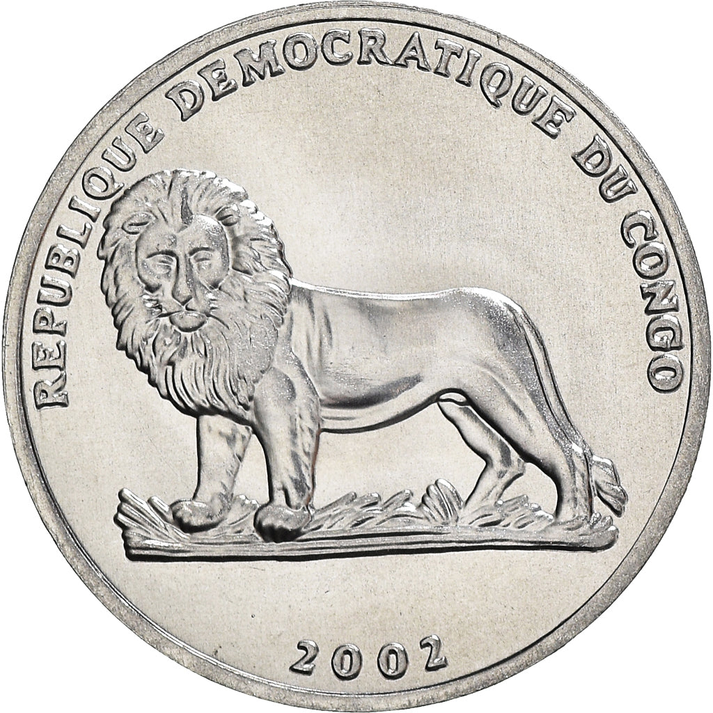 Moeda, CONGO, REPÚBLICA DEMOCRÁTICA, 25 Centimes, 2002, MS(65-70), Alumínio