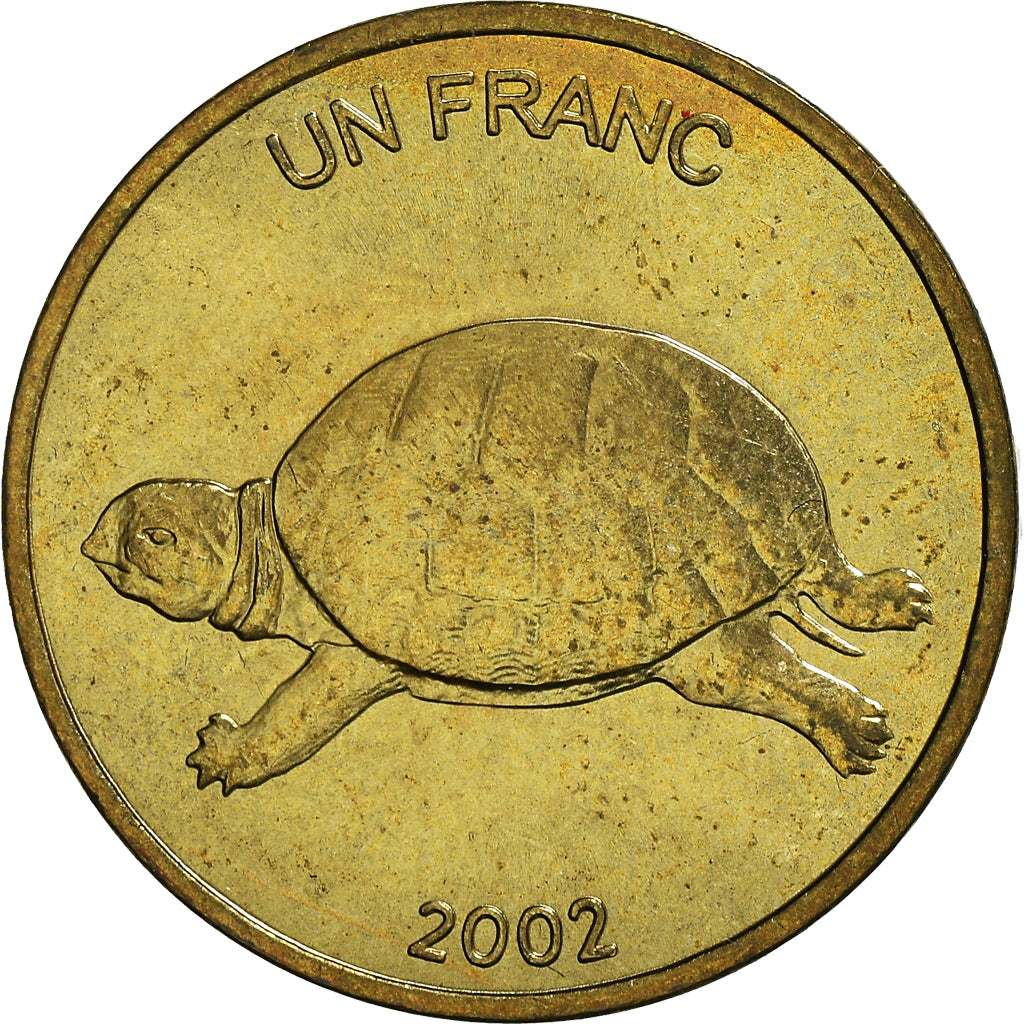 Moneda, CONGO, REPÚBLICA DEMOCRÁTICA DEL, Franc, 2002, SC, Latón, KM:81