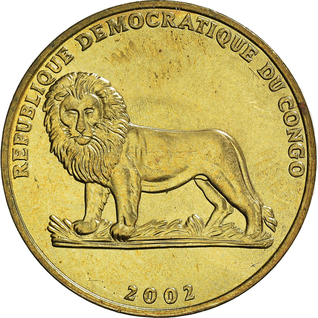 Moneda, CONGO, REPÚBLICA DEMOCRÁTICA DEL, Franc, 2002, SC, Latón, KM:81