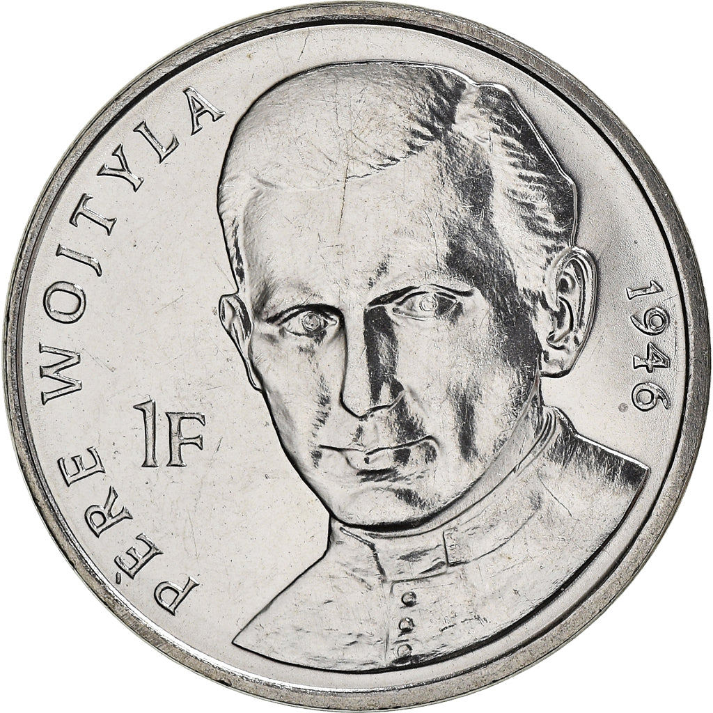 Coin, CONGO, DEMOCRATIC REPUBLIC, Franc, 2004, AU(55-58), Nickel Clad Steel