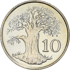 Coin, Zimbabwe, 10 Cents, 1999, AU(50-53), Copper-nickel, KM:3
