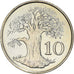 Coin, Zimbabwe, 10 Cents, 1999, AU(50-53), Copper-nickel, KM:3