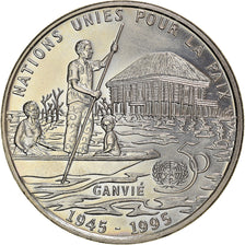 Coin, Benin, 200 Francs, 1995, MS(65-70), Copper-nickel, KM:16