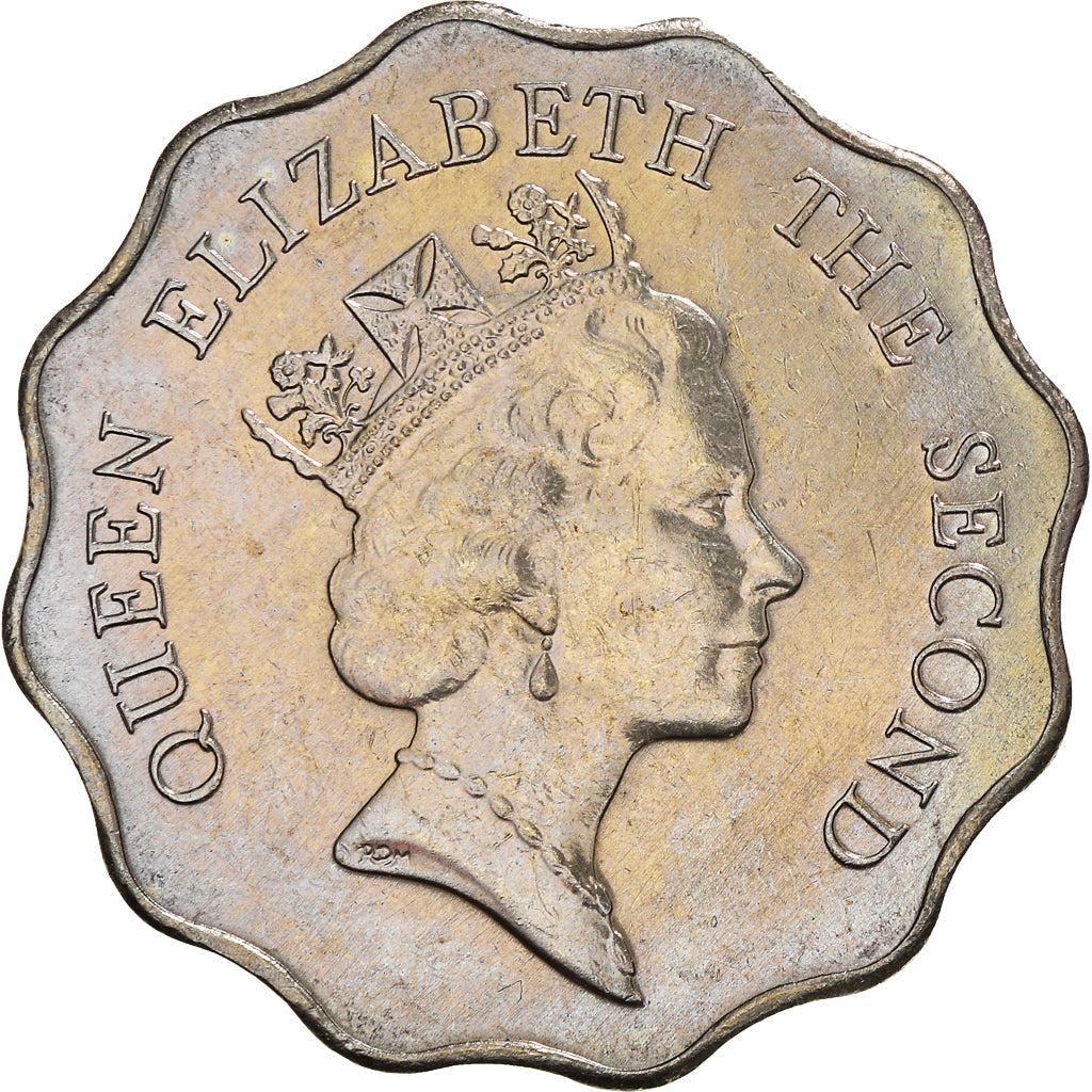 Coin, Hong Kong, Elizabeth II, 2 Dollars, 1986, AU(55-58), Copper-nickel, KM:60