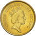 Coin, Hong Kong, Elizabeth II, 50 Cents, 1990, MS(63), Nickel-brass, KM:62