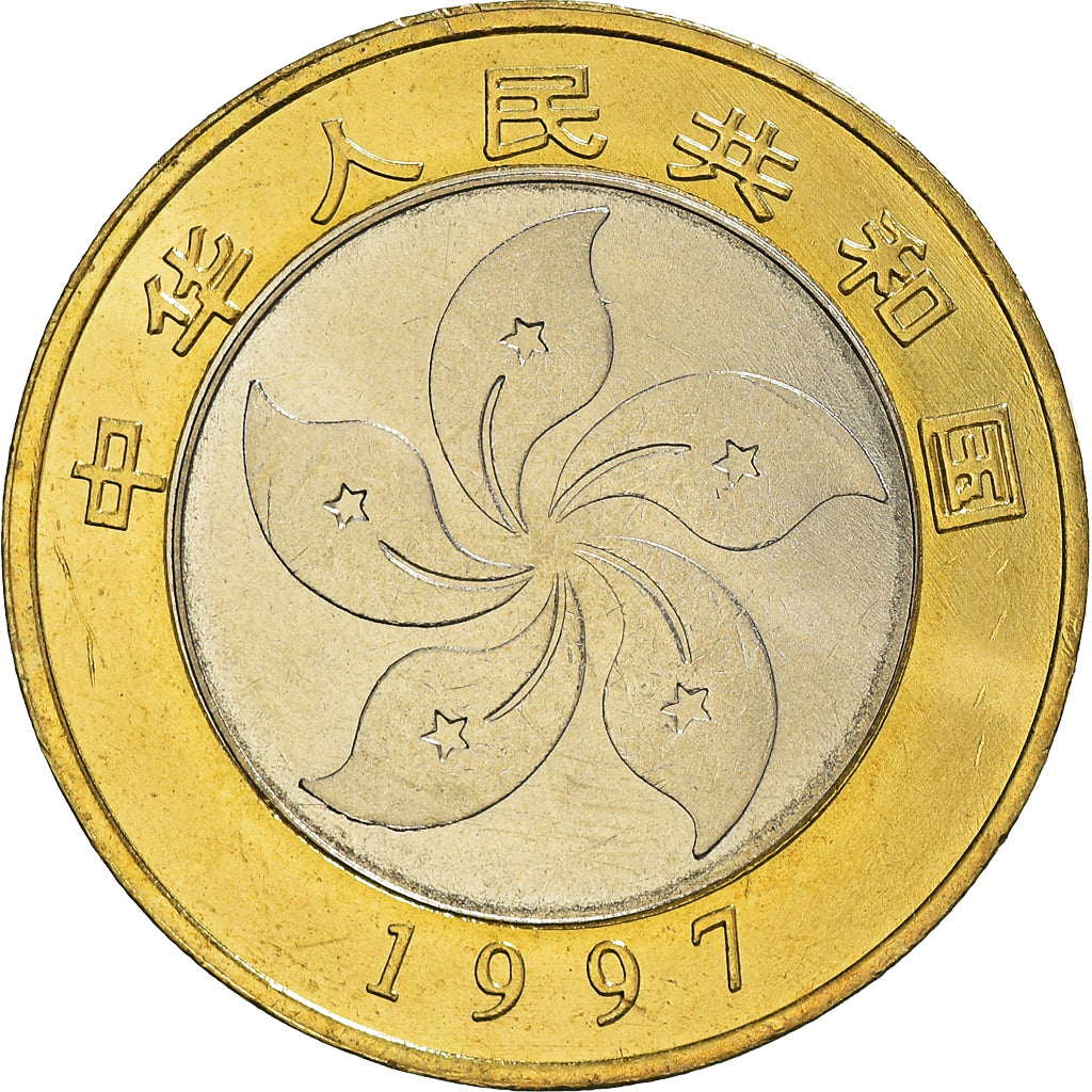 Moneta, CINA, REPUBBLICA POPOLARE, 10 Yüan, 1997, FDC, Bi-metallico, KM:983