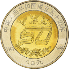 Monnaie, CHINA, PEOPLE'S REPUBLIC, 10 Yüan, 1999, FDC, Bimétallique, KM:1247