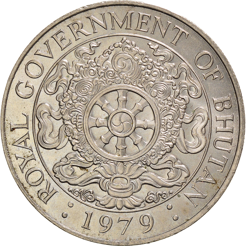 Coin, Bhutan, Ngultrum, 1979, MS(63), Copper-nickel, KM:49