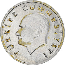 Coin, Turkey, Lira, 1986, EF(40-45), Aluminum, KM:962.2