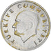 Coin, Turkey, Lira, 1986, EF(40-45), Aluminum, KM:962.2