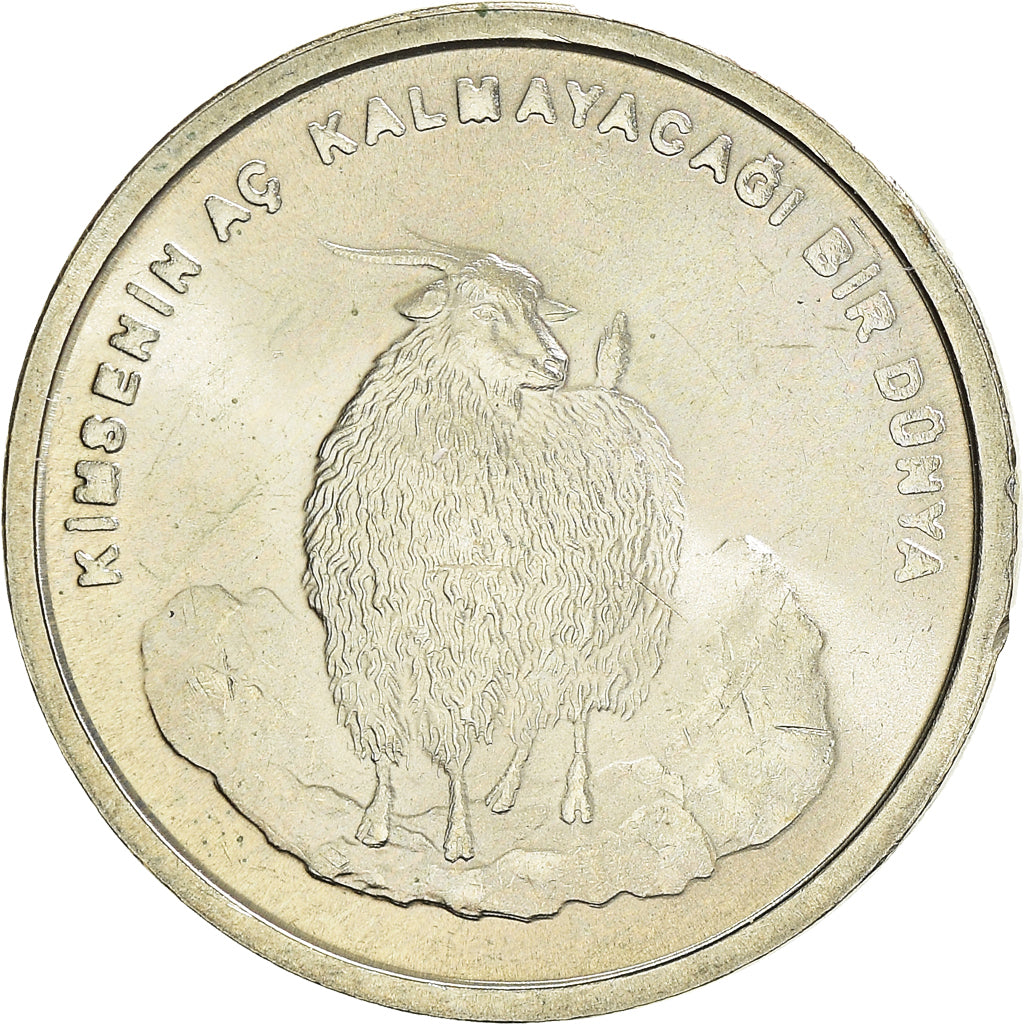 Coin, Turkey, 750 000 Lira, 2002, MS(64), Cupronickel