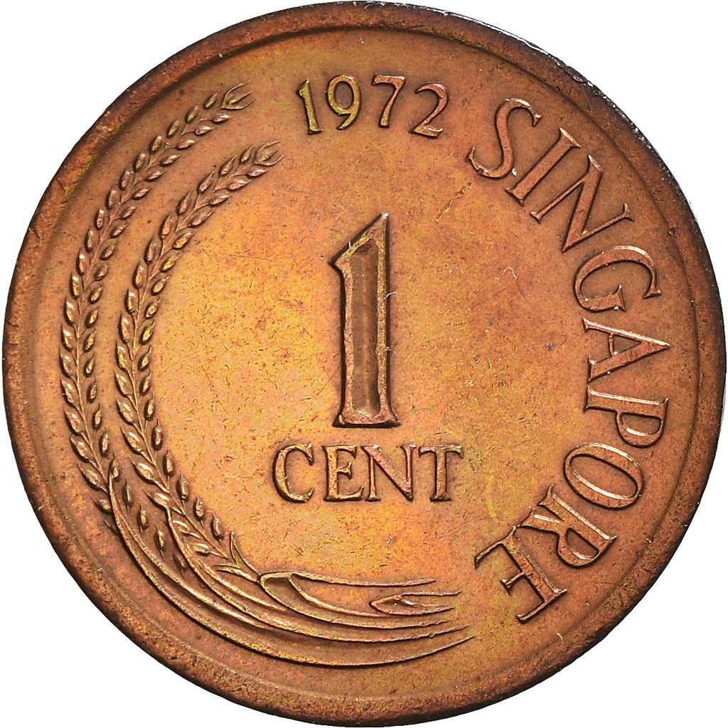 Coin, Singapore, Cent, 1972, Singapore Mint, AU(55-58), Bronze, KM:1