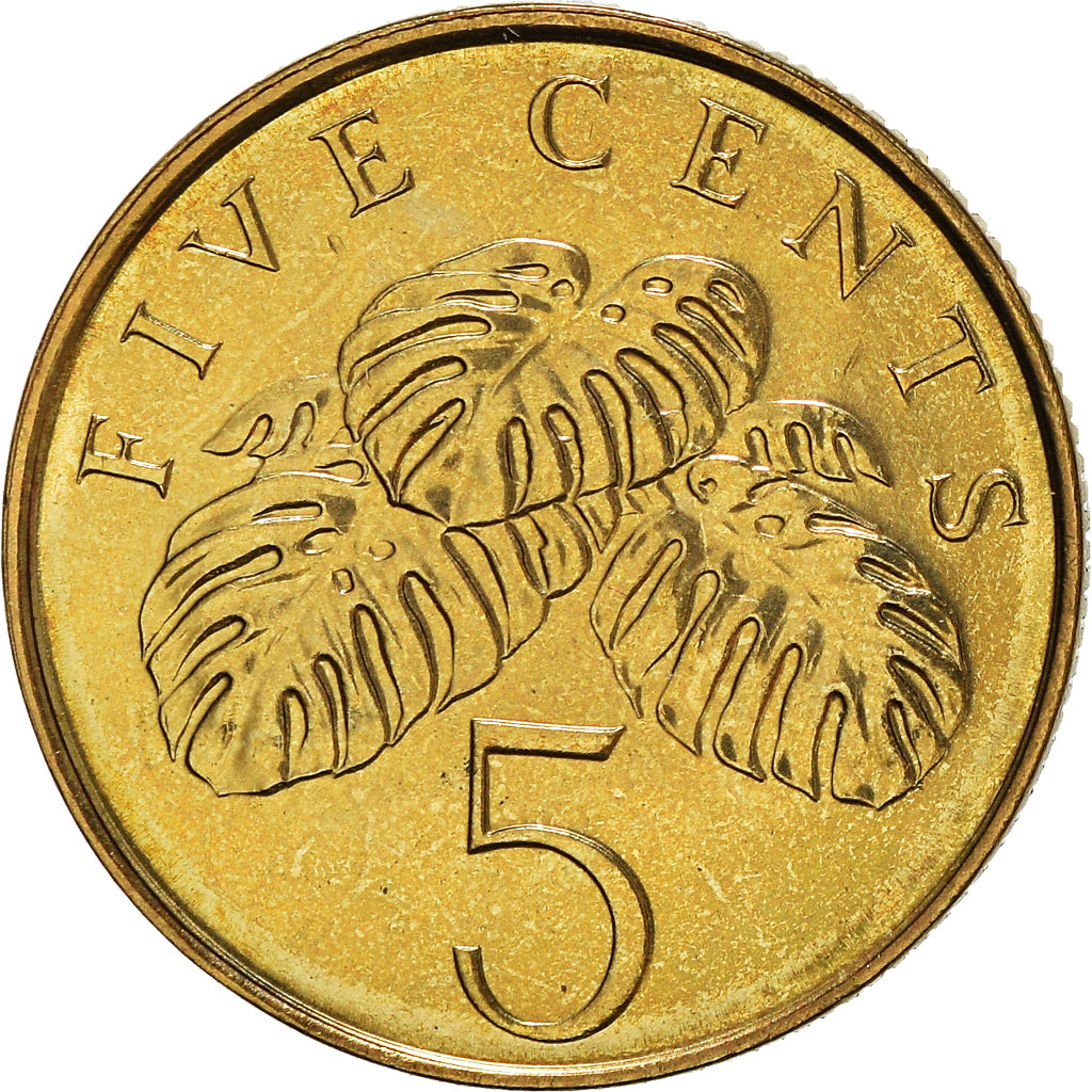 Monnaie, Singapour, 5 Cents, 2002, Singapore Mint, SPL, Bronze-Aluminium, KM:99