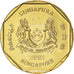Coin, Singapore, Dollar, 2002, Singapore Mint, MS(63), Aluminum-Bronze, KM:103