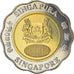 Coin, Singapore, 5 Dollars, 2002, Singapore Mint, MS(63), Bi-Metallic, KM:104.3