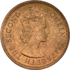 Coin, Mauritius, Elizabeth II, 2 Cents, 1975, AU(55-58), Bronze, KM:32